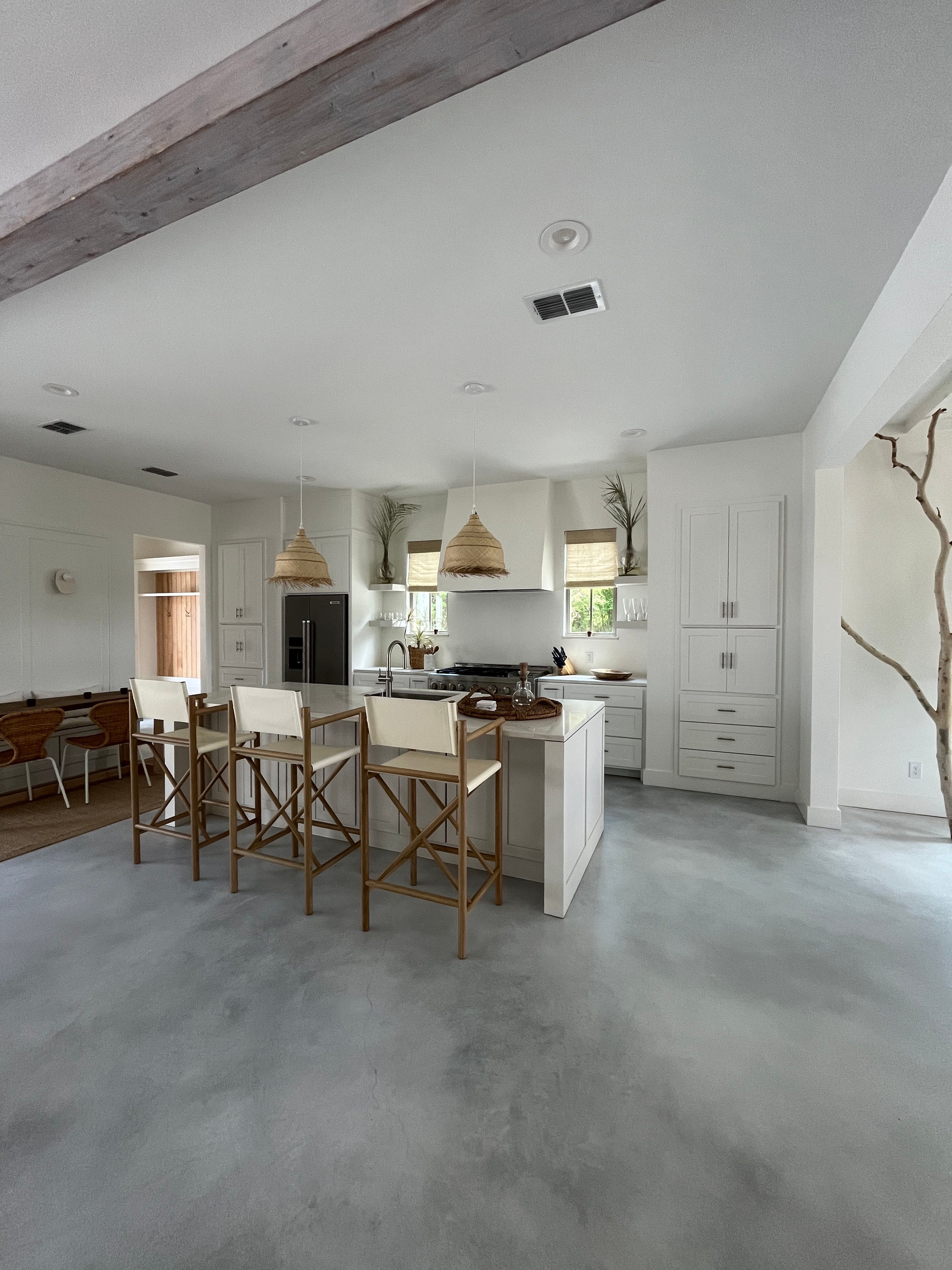 Wide view of the kitchen