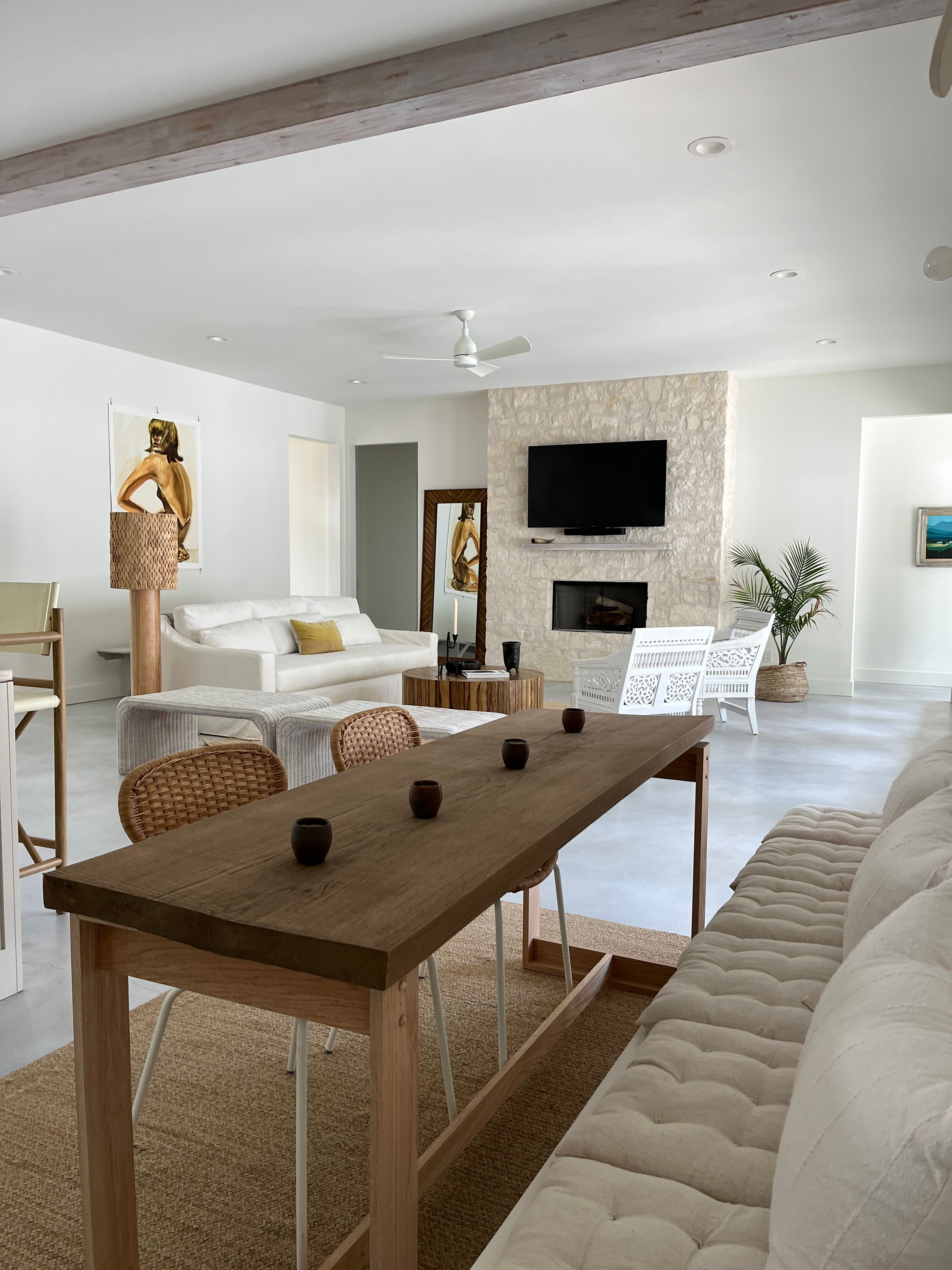 Wide living room view